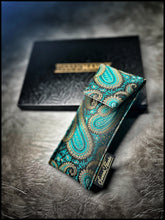 Swanky Emerald Silk Paisley Pouch