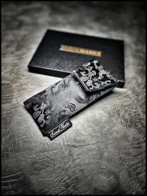 Murdered Out Dragon Silk/ Gunmetal Silk Single Pouch