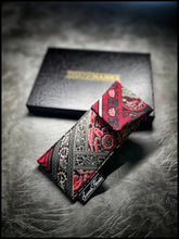 Red/Black Silk Paisley Single Pouch