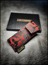 Red/Black Dragon Silk w/ Seigaiha interior single Pouch