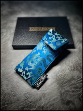 Blue Dragon Silk/ Satin Geo Silk