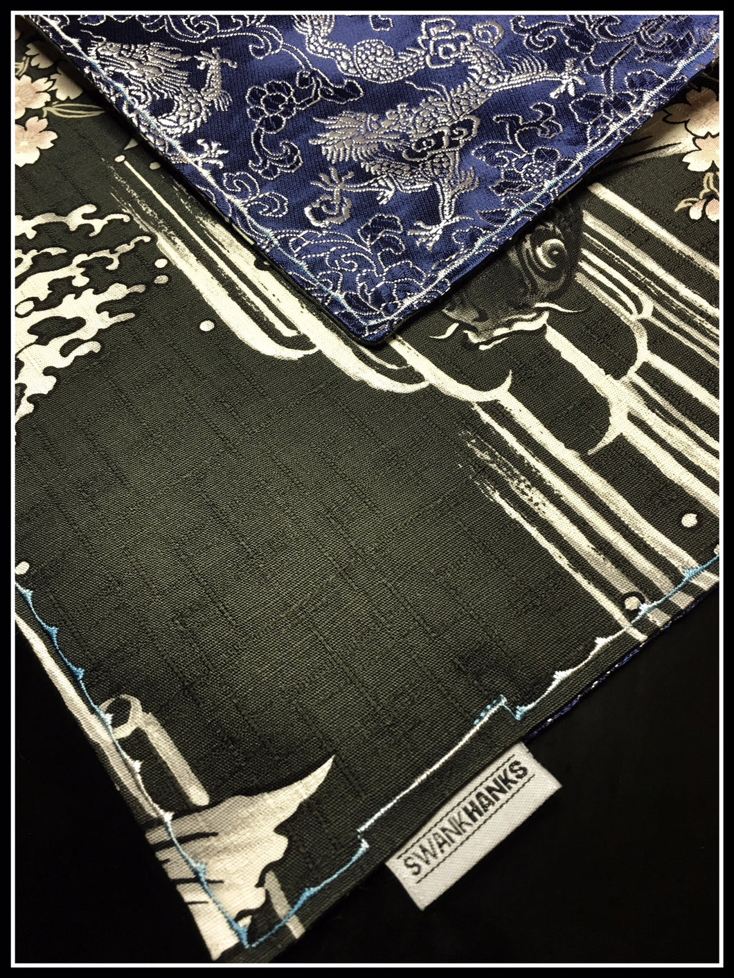 Black Koi One-Off (Blue/White Dragon Silk)